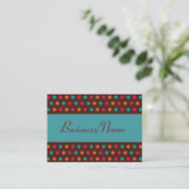 Moderne Dot Business Card Visitenkarte (Stehend Vorderseite)