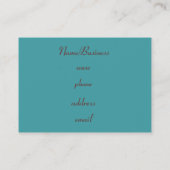 Moderne Dot Business Card Visitenkarte (Rückseite)