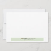 MODERNE DOT TURTLE Kindergeburtsankündigung für Fo Ankündigung (Rückseite)