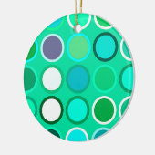 Moderne Dots - Aquatöne aus dem Mittelalter Keramik Ornament (Links)