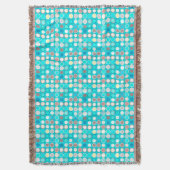 Moderne Dots aus dem Mittelalter - Türkis mit Mult Decke (Vorderseite Vertikal)