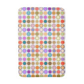 Moderne Dots aus dem Mittelalter - weiß mit mehrer Badematte (Vorderseite Vertikal)