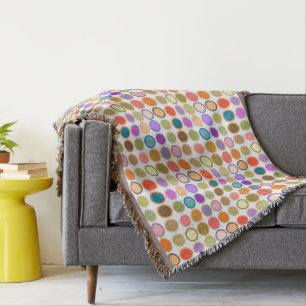 Moderne Dots aus dem Mittelalter - weiß mit mehrer Decke
