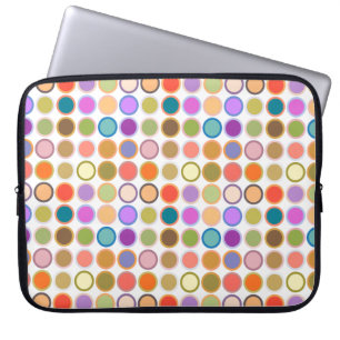 Moderne Dots aus dem Mittelalter - weiß mit mehrer Laptopschutzhülle