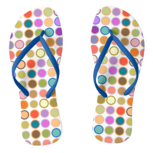 Moderne Dots aus der Mitte des Jahrhunderts, mehrf Badesandalen