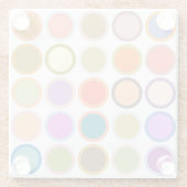 Moderne Dots aus der Mitte des Jahrhunderts, mehrf Glasuntersetzer (Rückseite)