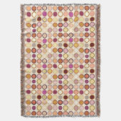 Moderne Dots - beige & neutral Decke (Vorderseite Vertikal)