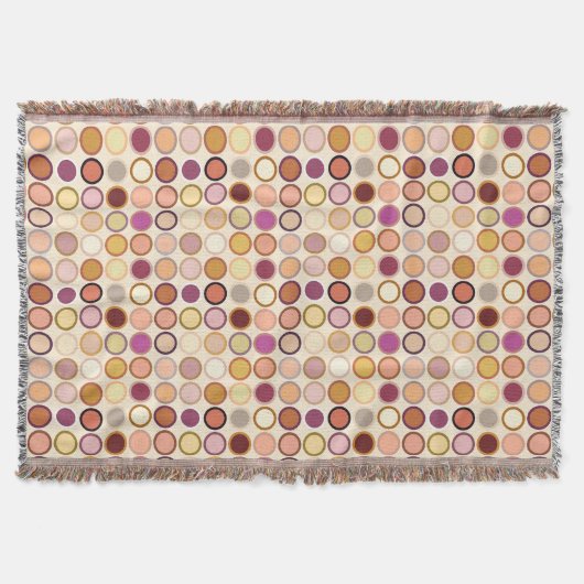 Moderne Dots - beige & neutral Decke (Vorderseite)