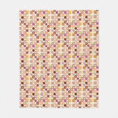 Moderne Dots - beige & neutral Fleecedecke (Vorderseite)