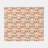 Moderne Dots - beige & neutral Fleecedecke (Vorderseite (Horizontal))