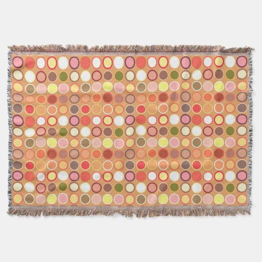 Moderne Dots - braun & vielseitig Decke (Vorderseite)