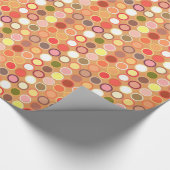 Moderne Dots - braun & vielseitig Geschenkpapier (Ecke)
