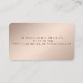 Moderne Dots Confetti Floral Nähmaschine Katze Visitenkarte (Rückseite)