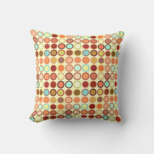 Moderne Dots - Creme mit vielen verschiedenen Form Kissen