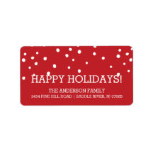 Moderne Dots Holidays Weihnachtsfeiertage Rücksend