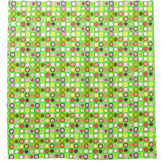 Moderne Dots - Limon mit Multi-Century Duschvorhang (Vorderseite)