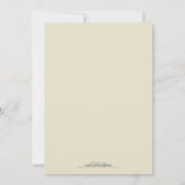 Moderne Dots & Straw Hochzeitseinladung (gelb) Einladung (Rückseite)