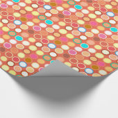 Moderne Dots - Terrakotta mit vielen verschiedenen Geschenkpapier (Ecke)