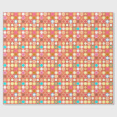 Moderne Dots - Terrakotta mit vielen verschiedenen Geschenkpapier (Flach)