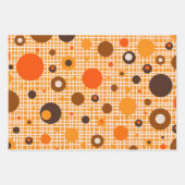 Moderne Dotty Dots Woven Muster aus dem Mittelalte Geschenkpapier Set (Vorderseite 3)