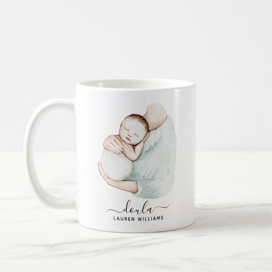 Moderne Doula Midfrau Birth Coach Pregnancy Simple Kaffeetasse (Links)