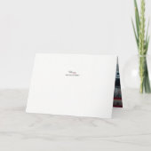 Moderne Drache-Phoenix Doppelte-XI Hochzeit Dankeskarte (Rückseite)