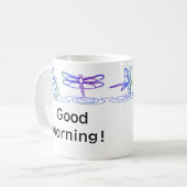Moderne Drachenfliege - personalisierte Umarmung Kaffeetasse (Vorderseite Links)