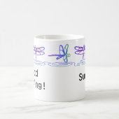 Moderne Drachenfliege - personalisierte Umarmung Kaffeetasse (Mittel)