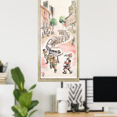 Moderne Drachentänzer Poster (Heimbüro)