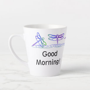 Moderne Dragonfly Personalisierte Latte-Tasse Milchtasse