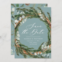 Moderne Drehbuch Eukalyptus elegante Hochzeit