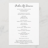 Moderne Drehbuch-Feier zum Foto des Lebens Programm (Rückseite)