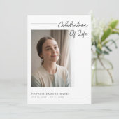 Moderne Drehbuch-Feier zum Foto des Lebens Programm (Stehend Vorderseite)