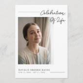 Moderne Drehbuch-Feier zum Foto des Lebens Programm (Vorderseite)