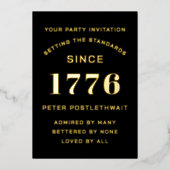 Moderne Drehbuch Geburtstag Einladung Schwarz und  (Vorderseite)