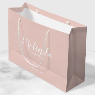 Moderne Drehbuch Personalisierte Bridesmaier Große Geschenktüte