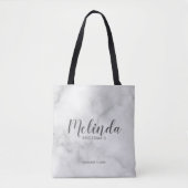 Moderne Drehbuch Personalisierte Bridesmaier Tasche (Vorderseite)