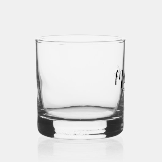 Moderne Drehbuch Personalisierte Bridesmaier Whiskyglas (Rechts)