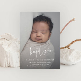 Moderne Drehbuch Religiöse Taufe & Christening Einladung