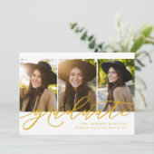 Moderne Drehbücher absolvieren drei Foto Gold Absc Ankündigung (Stehend Vorderseite)