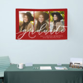 Moderne Drehbücher absolvieren drei Foto roten Abs Banner (Messeveranstaltung)