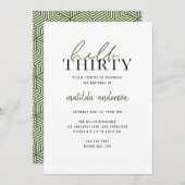 Moderne Drehbücher & geometrische 30. Geburtstag (Vorne/Hinten)