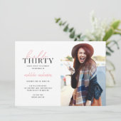 Moderne Drehbücher & geometrische 30. Geburtstag (Stehend Vorderseite)