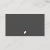 Moderne Drehbücher Herzblush Rosa Reihenfolge dank Visitenkarte (Rückseite)