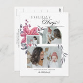 Moderne Drehbuchhugs 3-Foto-Flora Postkarte (Vorne/Hinten)