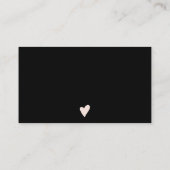 Moderne Drehbuchreihenfolge - Schwarz-weißer Auftr Visitenkarte (Rückseite)