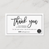 Moderne Drehbuchreihenfolge - Schwarz-weißer Auftr Visitenkarte (Vorderseite)