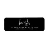 Moderne Drehbuchschrift einfache Schwarze Hochzeit (Vorne)