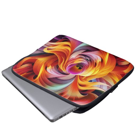 Moderne Drehformen Laptopschutzhülle (Vorne Knopf)