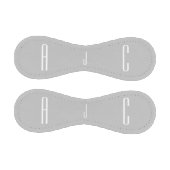 Moderne Drei-Buchstaben-Monogramm-Initialen Weiß G Baseball (Paneele)